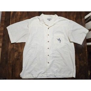 Hook & Tackle Blue Marlin Martin Glass Men's Size XL Fishing Shirt